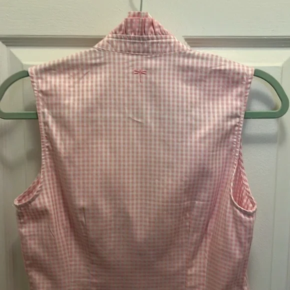 TYLER BOE CHERRY BLOSSOM BLOUSE. Pink & white checked. EUC! Size 2. - Picture 8 of 9